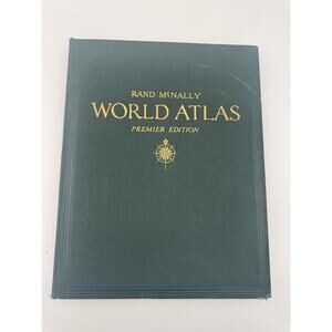 Rand McNally World Atlas 1942 Premier Edition Vintage